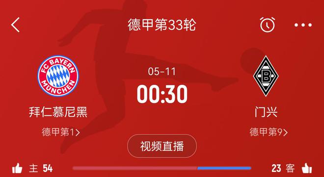 拜仁戰門興，凱恩復出，自力更生！