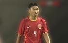 中國U16平東南亞隊，張君豪紅牌門將失誤。