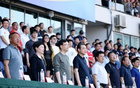 南京淮安領導觀“蘇超”，鎮江市長探球員。