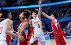 女籃失利，四戰場均2分，三分8中0，最差首發。
