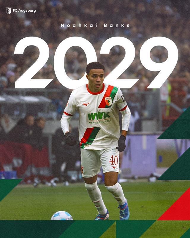 奧格斯堡續約最年輕烏龍球員諾亞凱班克至2029年