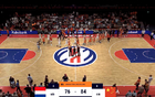 84-76，中國男籃首秀，趙睿表現不佳。
