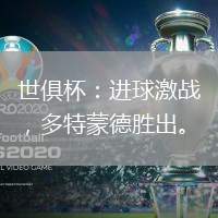 世俱杯：進(jìn)球激戰(zhàn)，多特蒙德勝出。